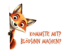 Bügelbild - Kommst mit? Blödsinn machen?