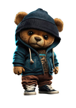 Bügelbild - Teddy