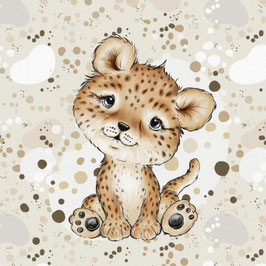 French Terry Panel - Kleiner Leopard