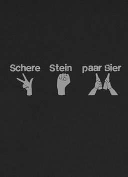 Jersey Panel XXL - Schere Stein paar Bier by Brackis Stoffhandel