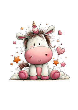 Bügelbild 123 - Einhorn