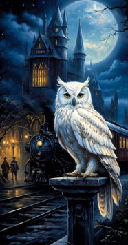 French Terry Panel - Bahnhof Hogwarts