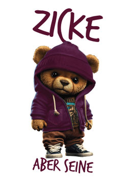 Bügelbild 08 - Zicke aber seine