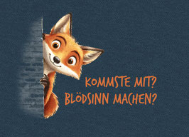 Jersey Panel - Kommste mit? Blödsinn machen? by Brackis Stoffhandel