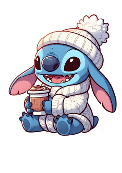 Bügelbild 37 - Winter Stitch sitzend