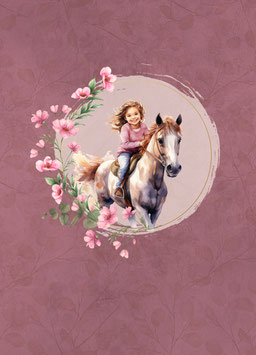 Jersey Druck Panel - Mein Pony und ich by Brackis Stoffhandel