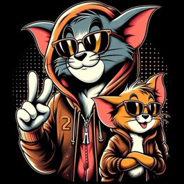 French Terry Panel - Tom und Jerry