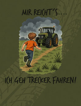 French Terry Panel - Mir reicht... ich geh Trecker fahren by Brackis Stoffhandel