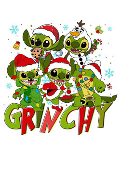 Bügelbild - Grinchy