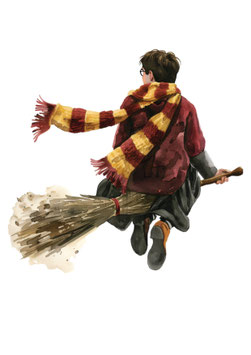 Bügelbild 31 - Harry/Besen