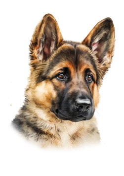 Bügelbild - Schäferhund