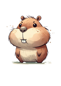 Bügelbild 103 - Capybara 2