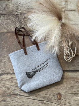 Filztasche - Steig auf deinen Besen und zisch ab!