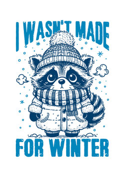 Bügelbild 44 - I wasn´t made for Winter
