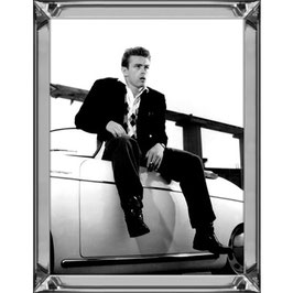 Hazenkamp Picture James Dean and his speedster black/white 60x80 cm