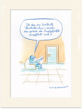 Originalzeichnung "Hintertürchen"
