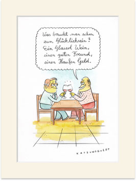 Originalzeichnung "Glücksformel"