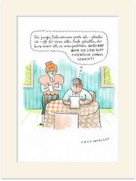 Originalzeichnung "Wozu?"