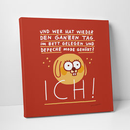 Leinwanddruck "Tag im Bett"