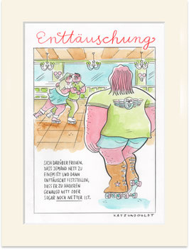 Originalzeichnung "Enttäuschung"