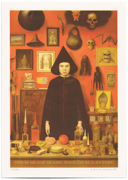 Risographie "Zitiere nie Max Goldt zum Scherz, denn er fühlt wie du den Schmerz." (DIN A3)