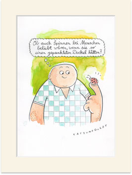 Originalzeichnung "Gepunkteter Deckel"
