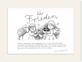 Originalzeichnung "Frieden vermeiden"