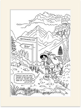 Originalzeichnung "Wegweiser"