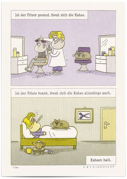 Risographie "Katzen halt"