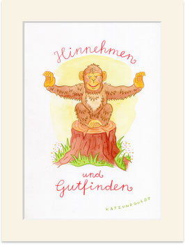 Originalzeichnung "Hinnehmen und Gutfinden"