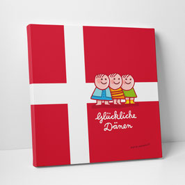 Leinwanddruck "Glückliche Dänen"