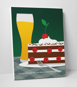 Leinwanddruck "Nachmittag oder Abend"