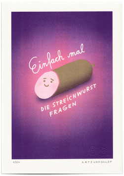 Risographie "Streichwurst"