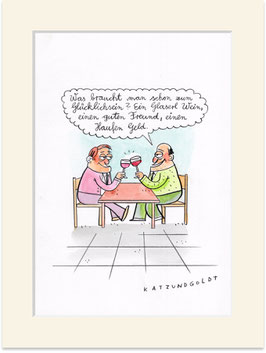 Originalzeichnung "Glücksformel"