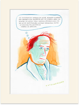 Originalzeichnung "Interessante Gespräche"