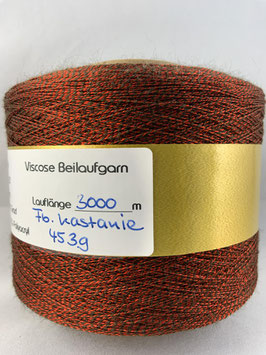 Viscose Beilaufgarn Farbe Kastanie