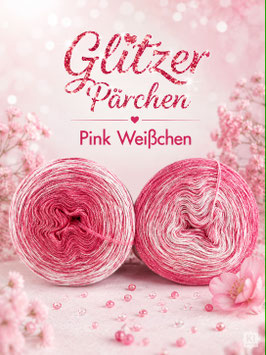 Jubiläumsangebot Glitzer- Pärchen Pink Weißchen
