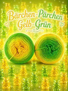 Jubiläumsangebot Bärchen- Pärchen Gelb/ Grün