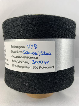 Dianaluxe Glitzer Beilaufgarn Farbe Schwarz/schwarz