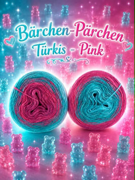 Jubiläumsangebot Bärchen- Pärchen Türkis/ Pink