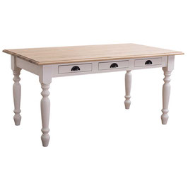 Table avec tiroirs - L.160 cm - Country