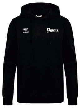 Devils HUMMEL GO 2.0 COTTON HOODIE   - schwarz