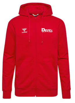 Devils hmlGO 2.0 ZIP HOODIE - rot