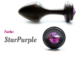 Black Star Medium Swarovski® Elements StarPurple