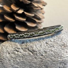 Armband mit Zopf Alva mit Perlseide