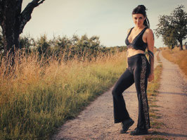 Leo Striped Pants Black Leo