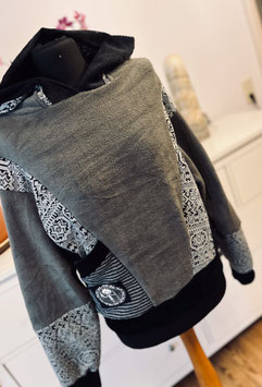 Grey fleece Hoodie