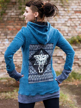 Blue Hoodie / or dress Moth