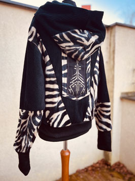 Winterjacke Zebra - Baumwolle fleece