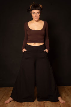Black Palazzo Trouser with pockets